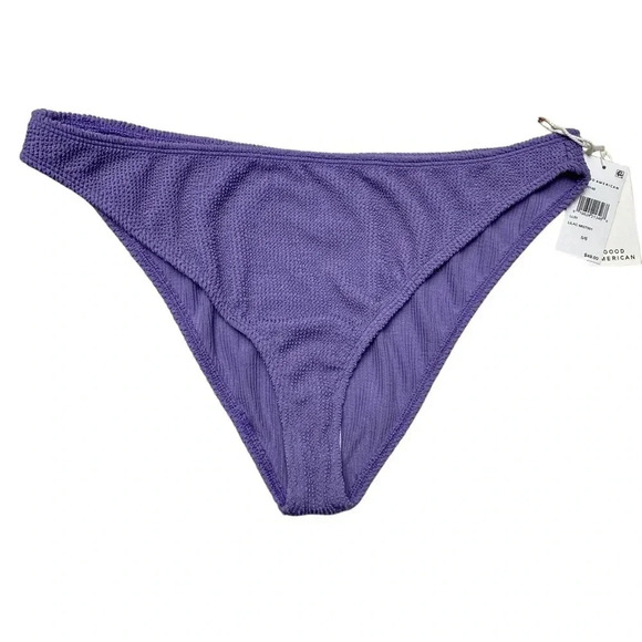 Good American Always Fits Good Waist Cheeky Bikini Bottoms Lilac Mist Purple NWT - Picture 3 of 12